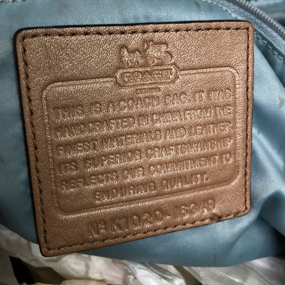 Vintage Leather Python Embossed Coach Purse/Wallet - image 3